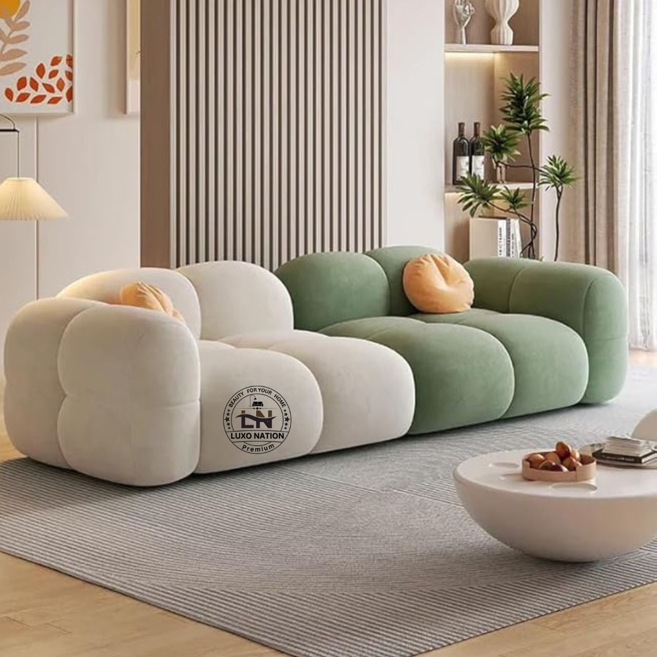 Luxo Nation Elegant Modern Sofa – Luxurious Look , & Premium Quality